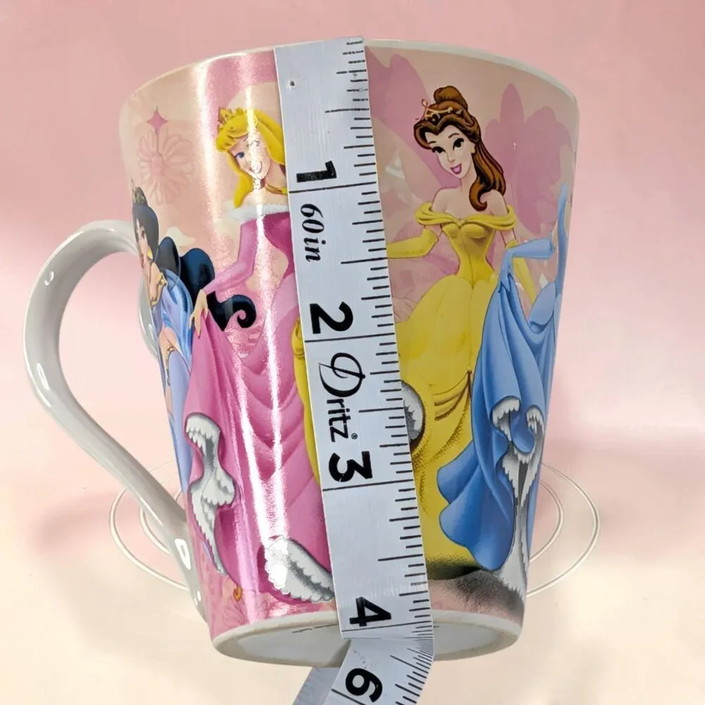 Disney Princess Coffee Mug 6 Princesses Ariel Cinderella Snow White 4